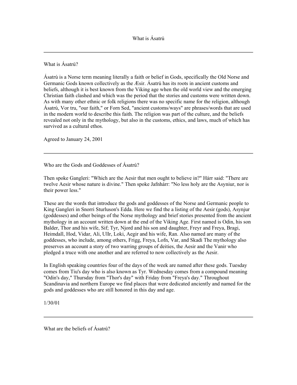 What is Ásatrú cover