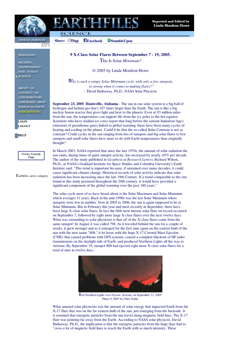 09 23 2005 9 X-Class Solar Flares Between September 7 - 19, 2005. cover