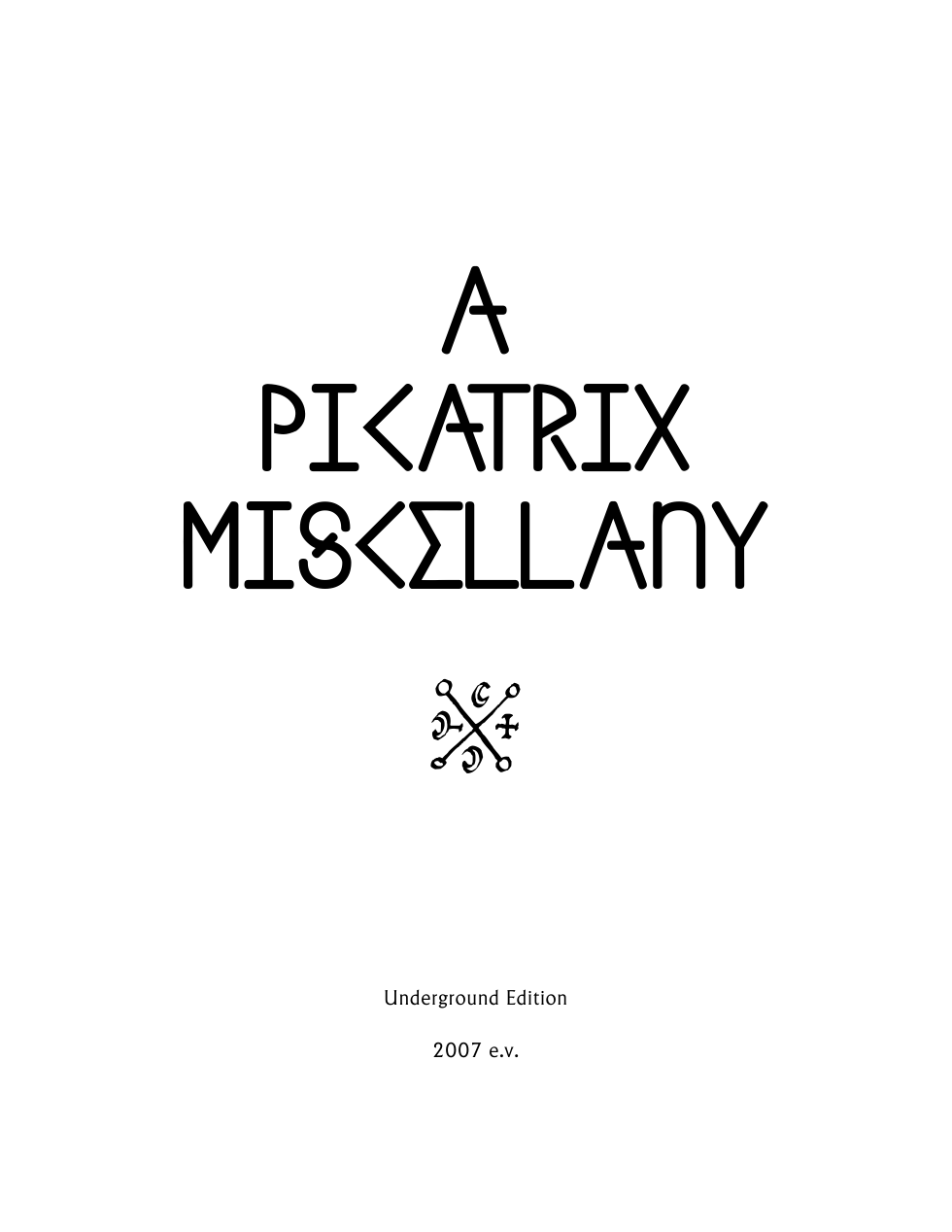 A Picatrix Miscellany cover