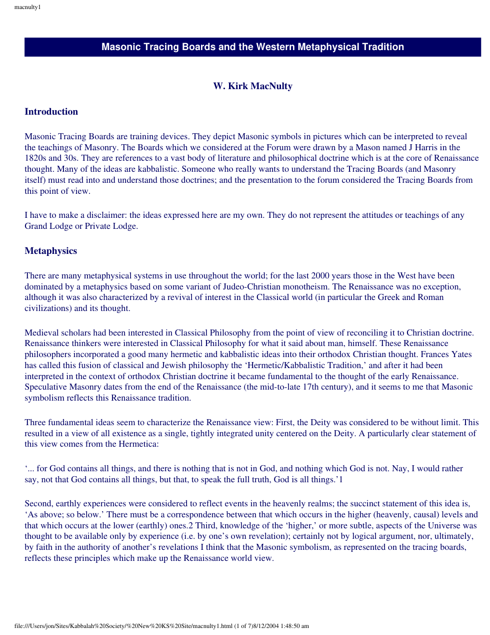 Masonic Tracing Boards and the Western Metaphysical Traditio cover