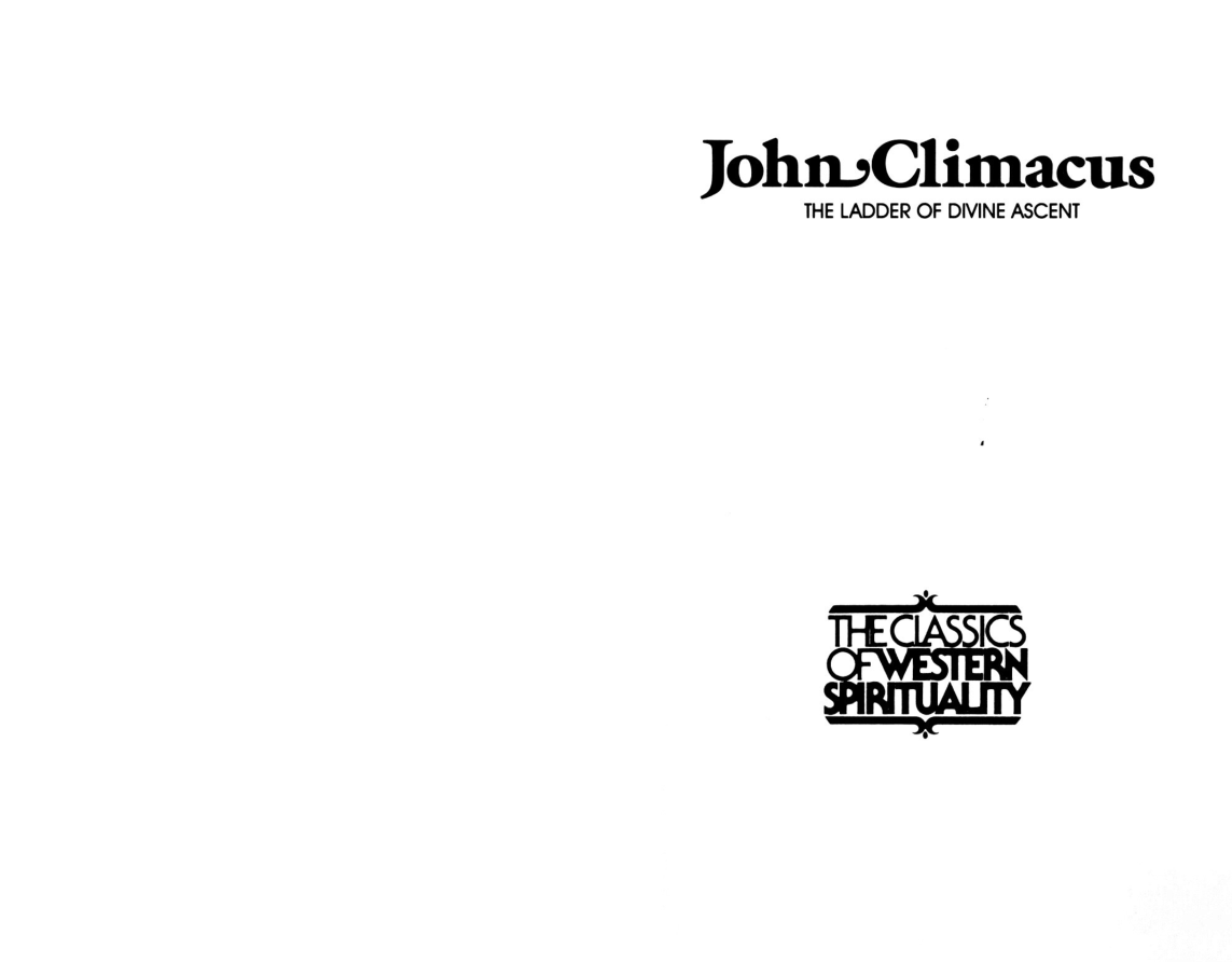 John Climacus - The Ladder of Divine Ascent Part 02 cover