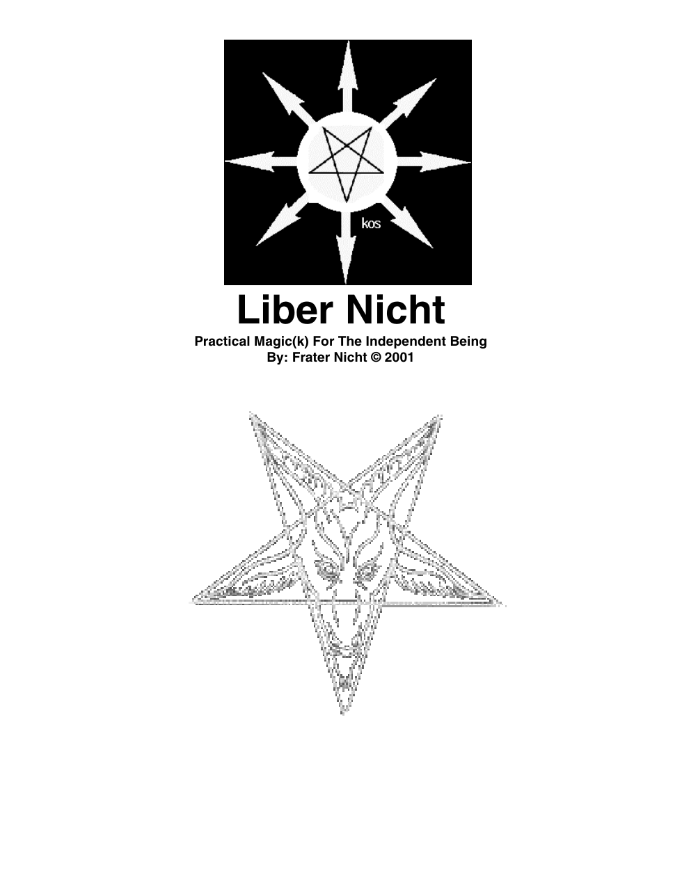 Fr Nicht - Liber Nicht cover