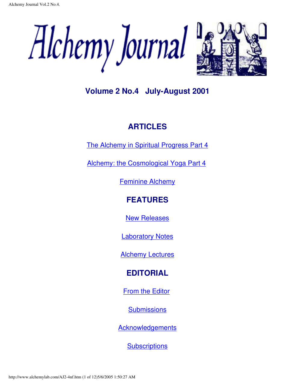Alchemy Journal Vol.2 No.4 cover