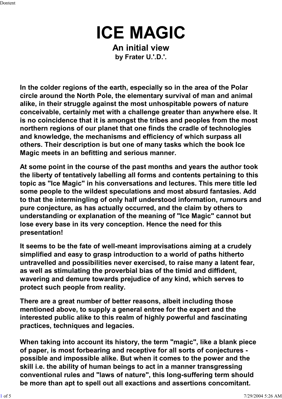 Ice Magic Introduction cover