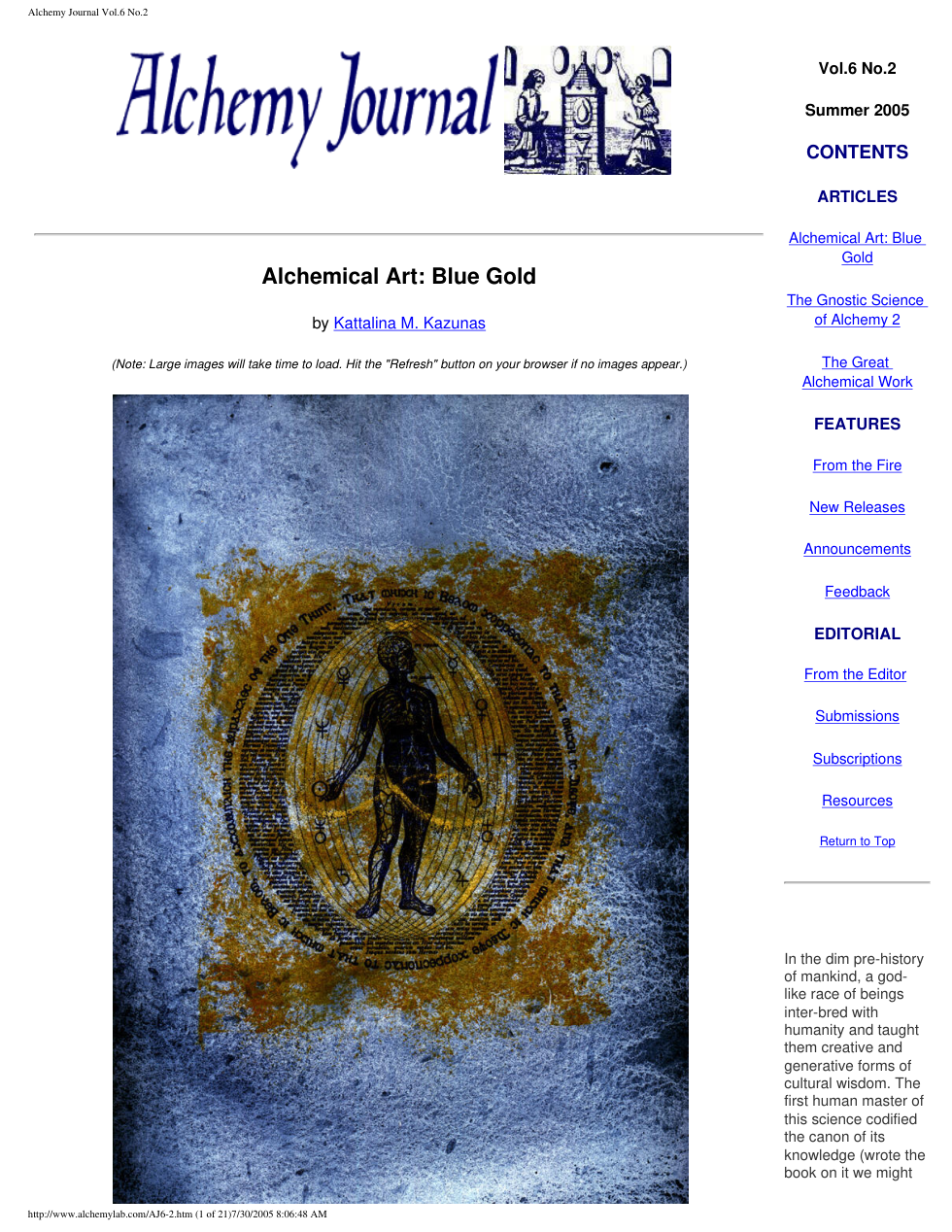 Alchemy Journal Vol.6 No.2 cover