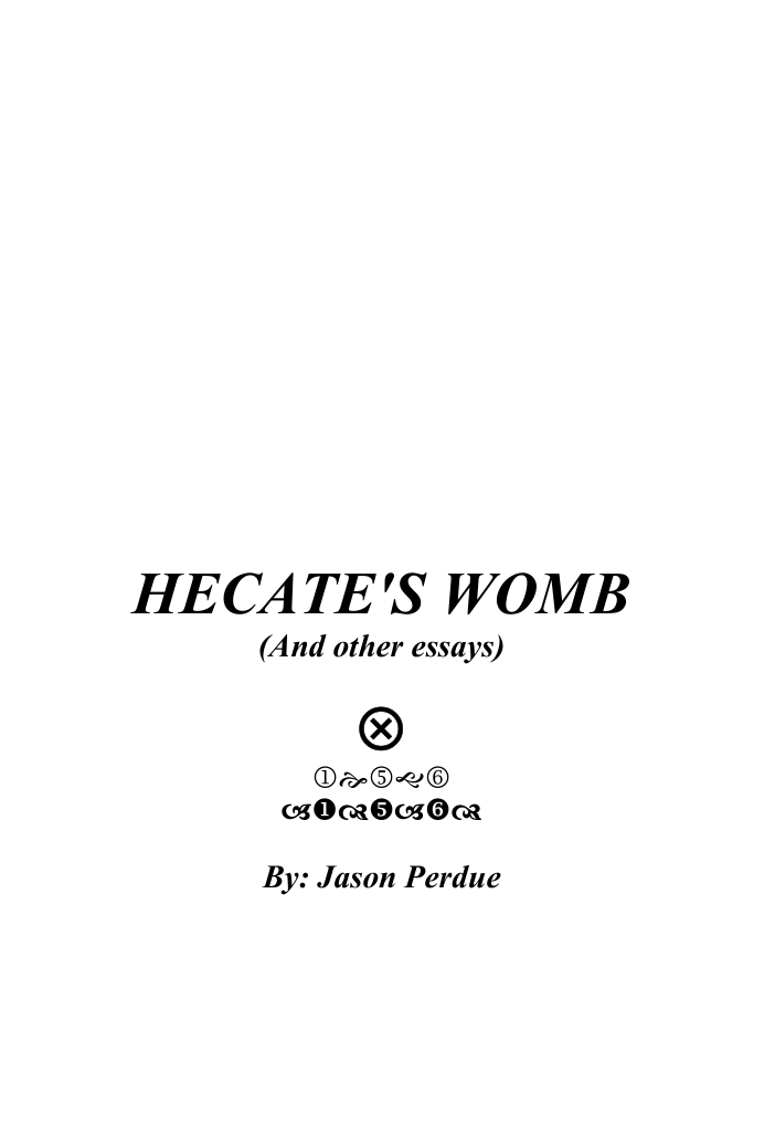 Hecates Womb cover