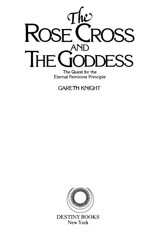 The Rose Cross and the Goddess cover