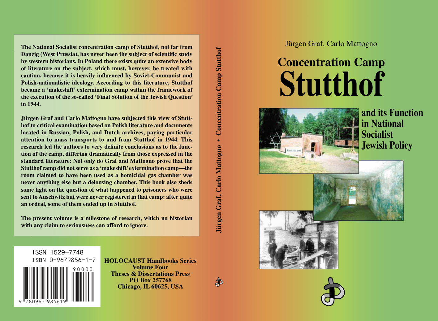 Jürgen Graf, Carlo Mattogno - Concentration Camp Stutthof and its Function in National Socialist Jewish Policy (1999) cover