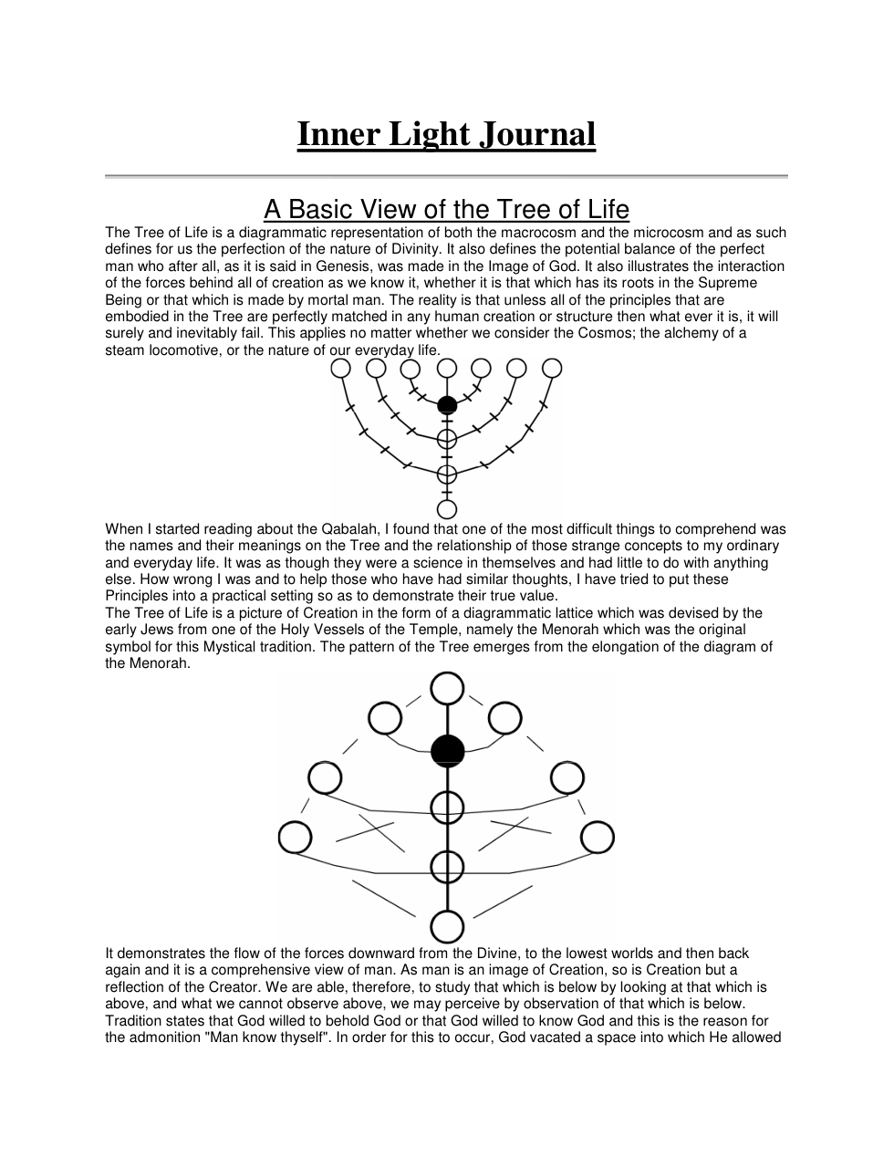 Inner Light Journal cover