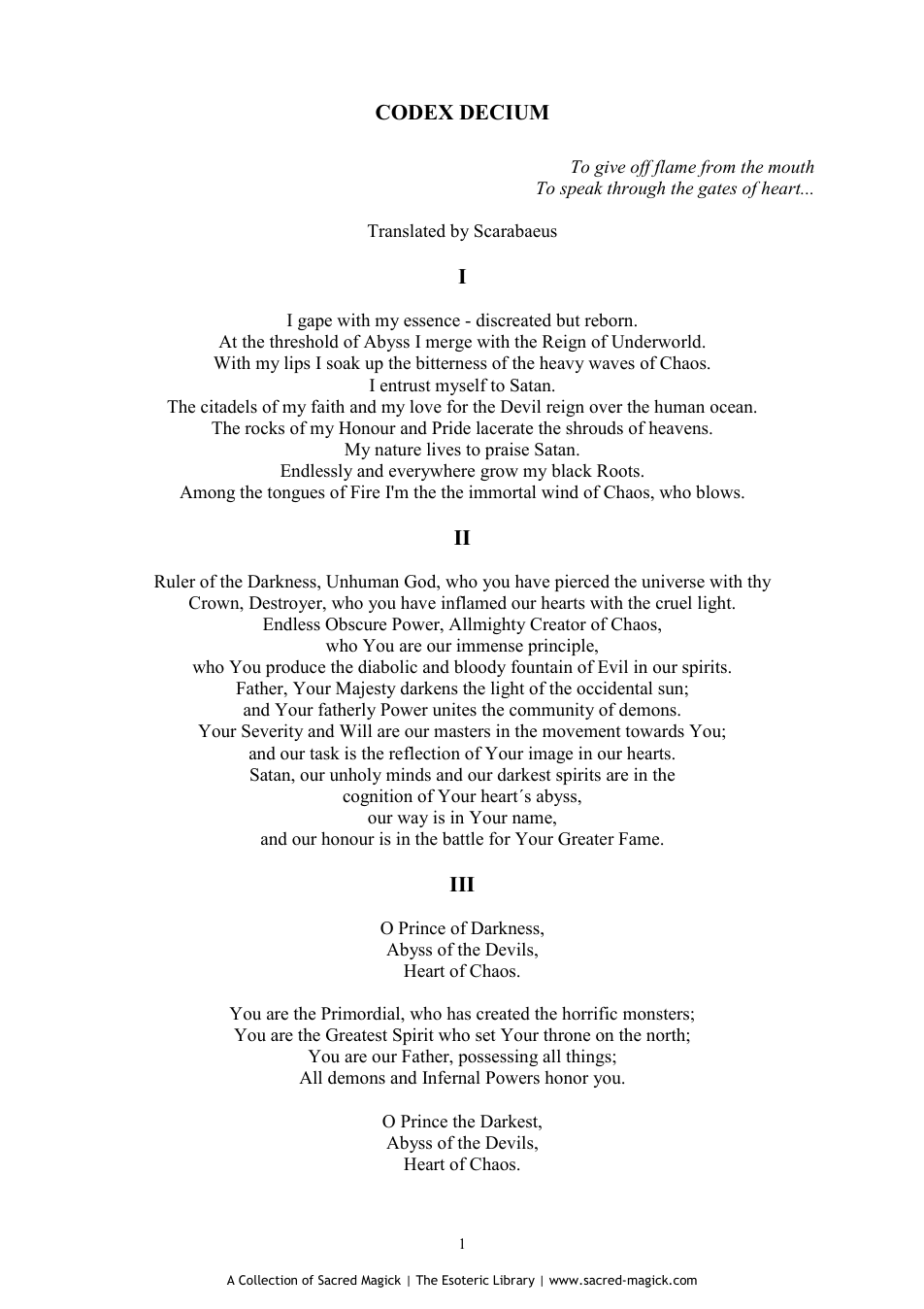 Codex Decium - V. Scarvr cover