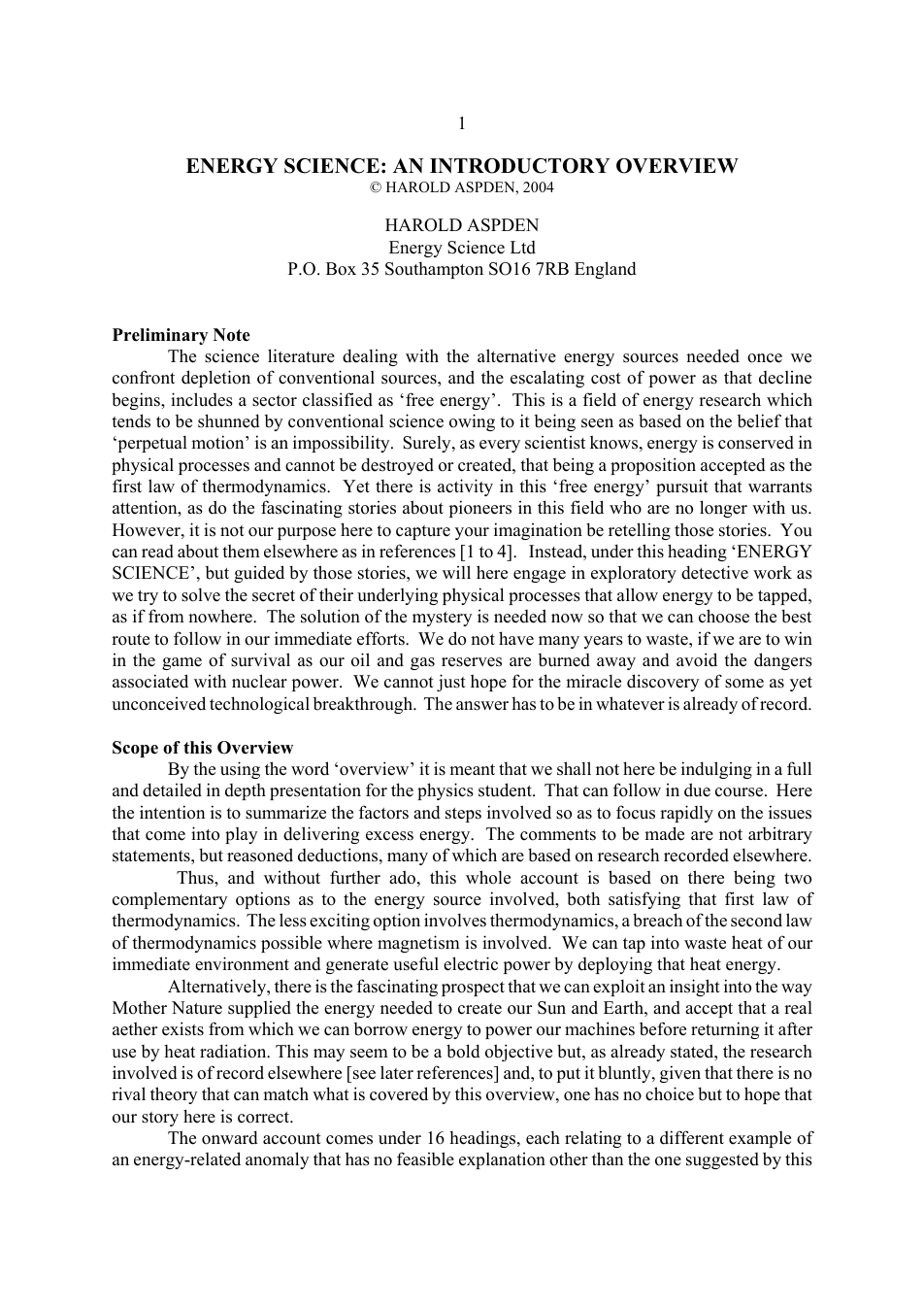 Energy Science - An Introductory Overview cover
