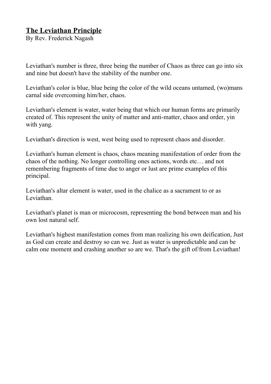 The Leviathan Principle cover
