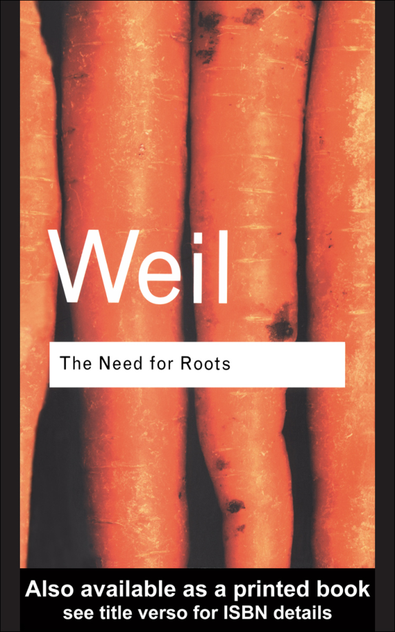 The Need for Roots cover
