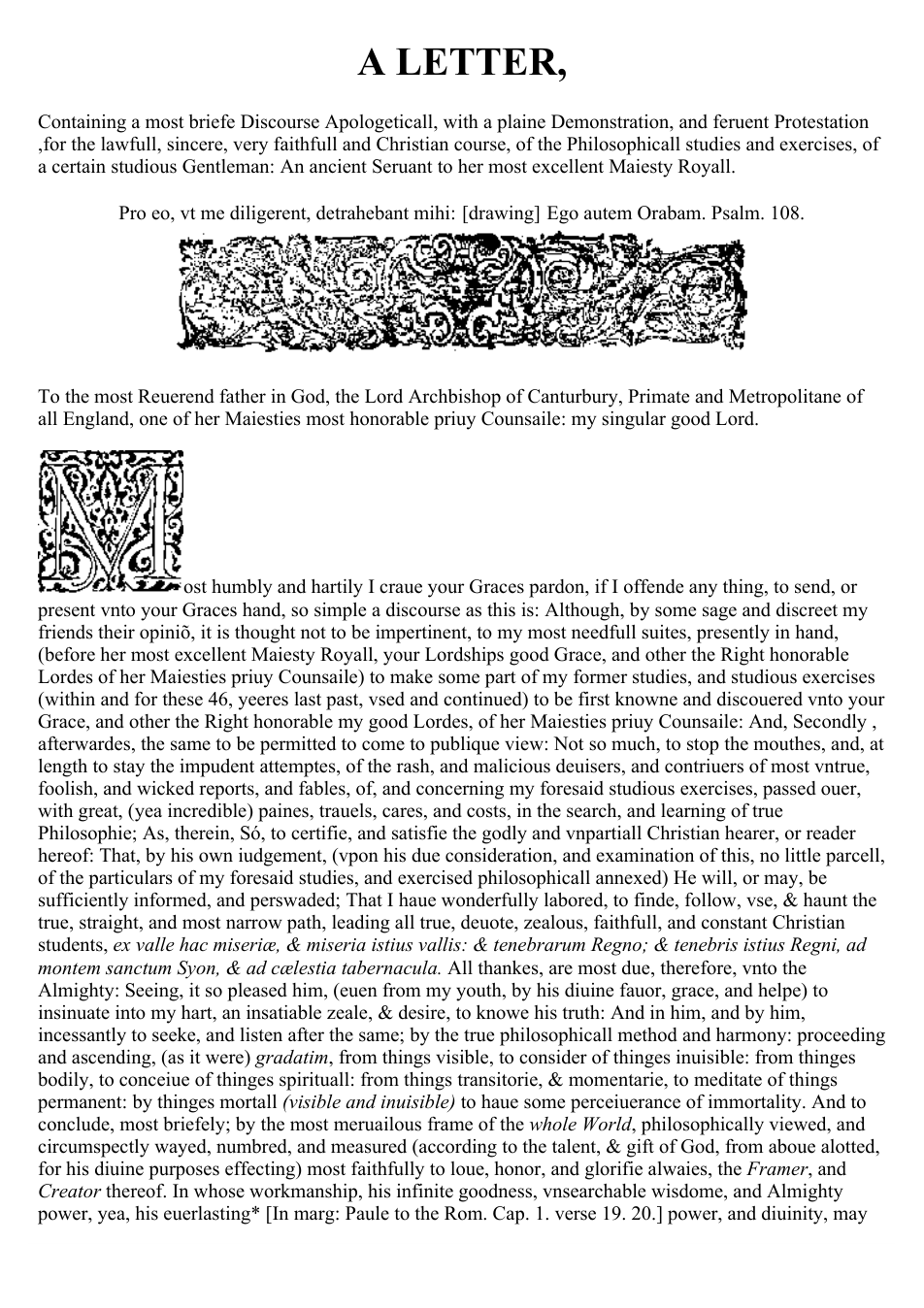 A Letter by John Dee cover