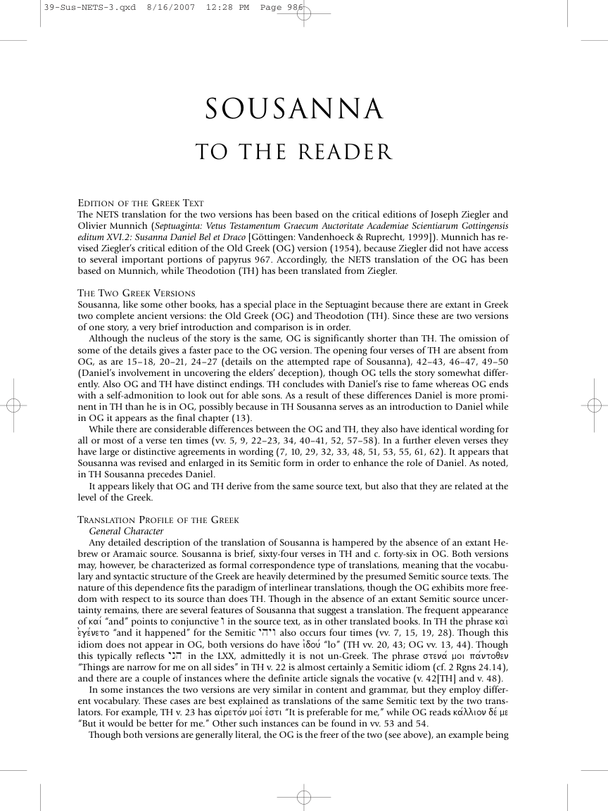 39 Sousanna, tr. R. Timothy McLay cover