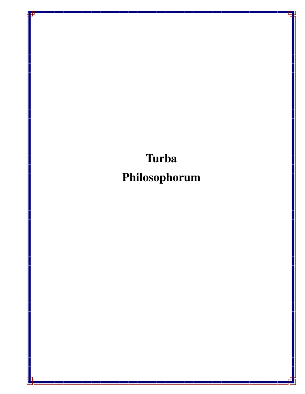 Turba Philosophorum cover