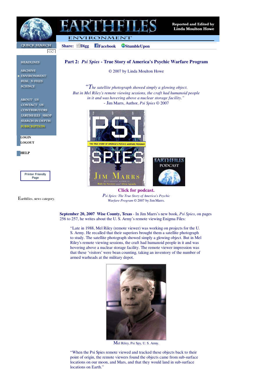 09 20 2007 Part 2 Psi Spies - True Story of America's Psychic Warfare Program cover