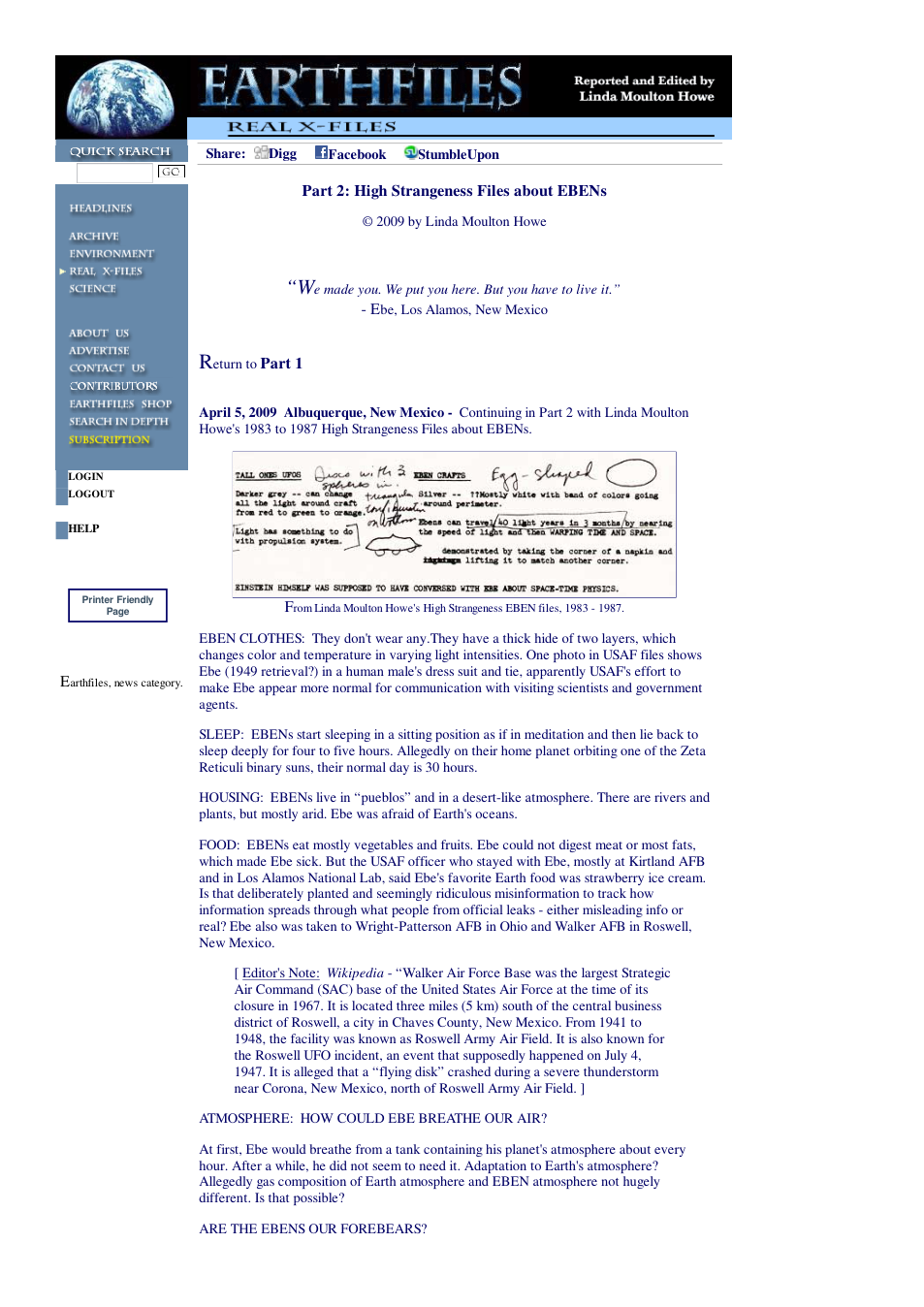 04 05 2009 Part 2 High Strangeness Files about EBENs cover