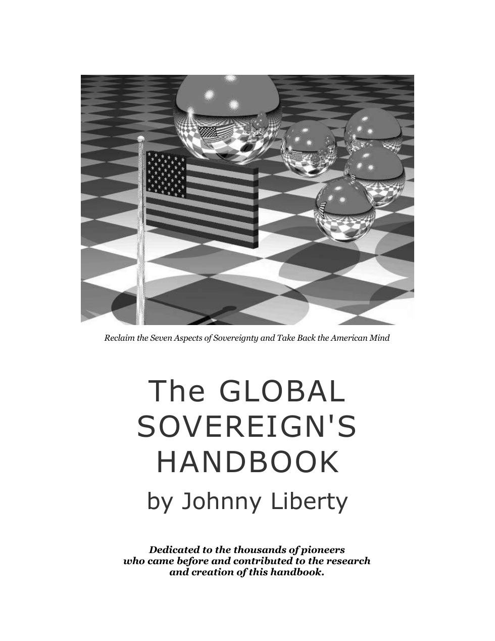 Global Sovereign's Handbook - Johnny Liberty cover