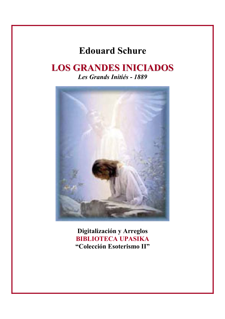 Edouard Schure - Los Grandes Iniciados [1 eBook - PDF] cover