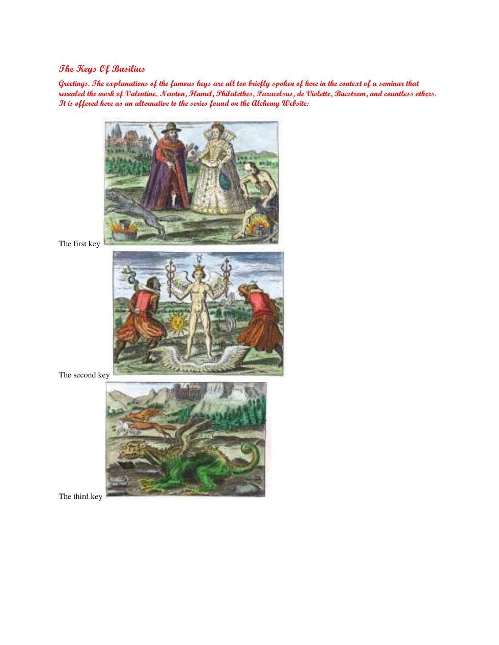 The Keys of Basilus With Commentary cover