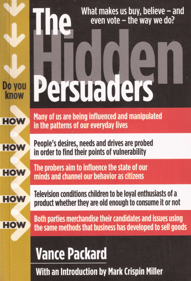 Packard, Vance - The Hidden Persuaders (1957, 1980) cover
