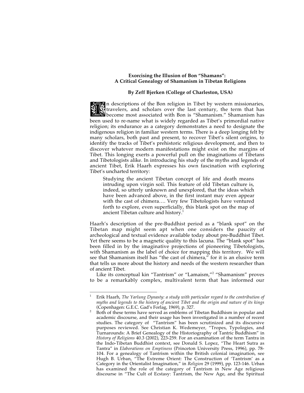 Zeff Bjerken - Exorcising the Illusion of Bon ΓÇ£ShamansΓÇ¥ A Critical Genealogy of Shamanism in Tibetan Religions cover