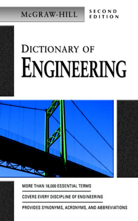 McGraw-Hill - Dictionary of Engineering 2nd Edition cover