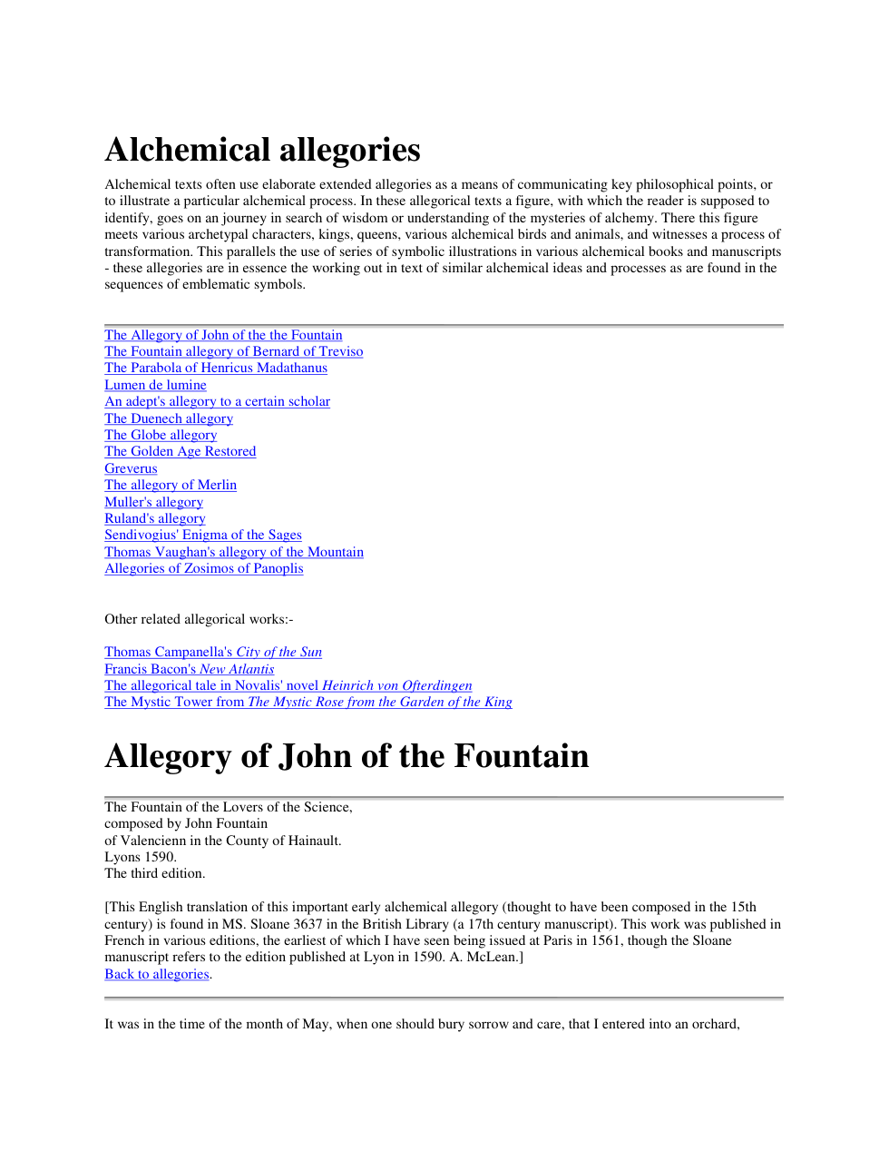 Alchemical Allegories cover