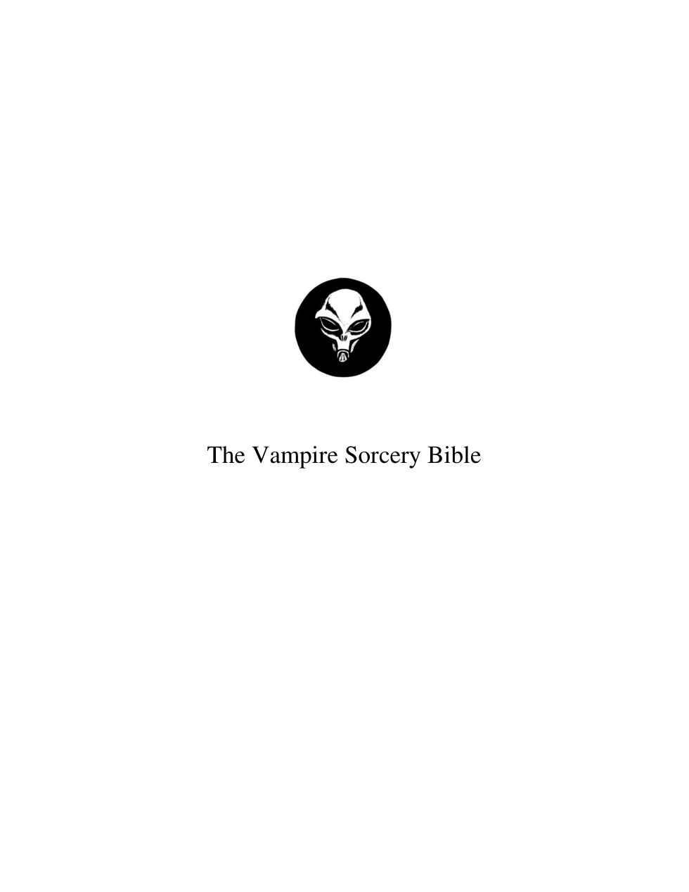 Vampire Sorcery Bible cover