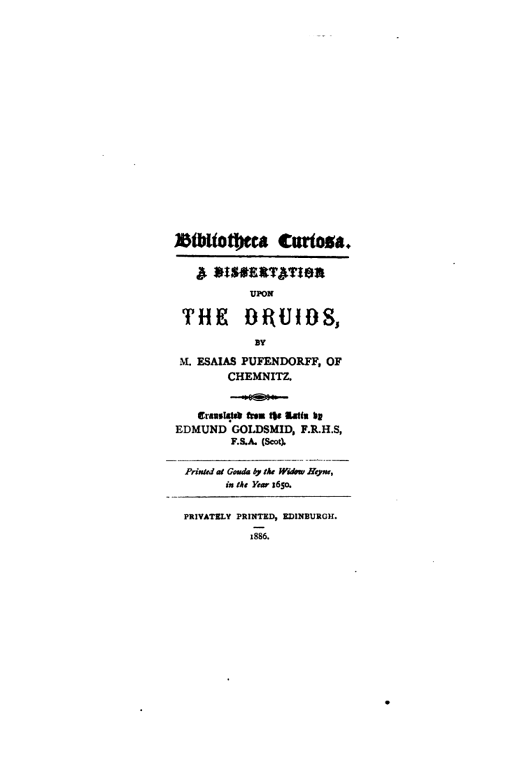 A Dissertation Upon The Druids(1886) cover