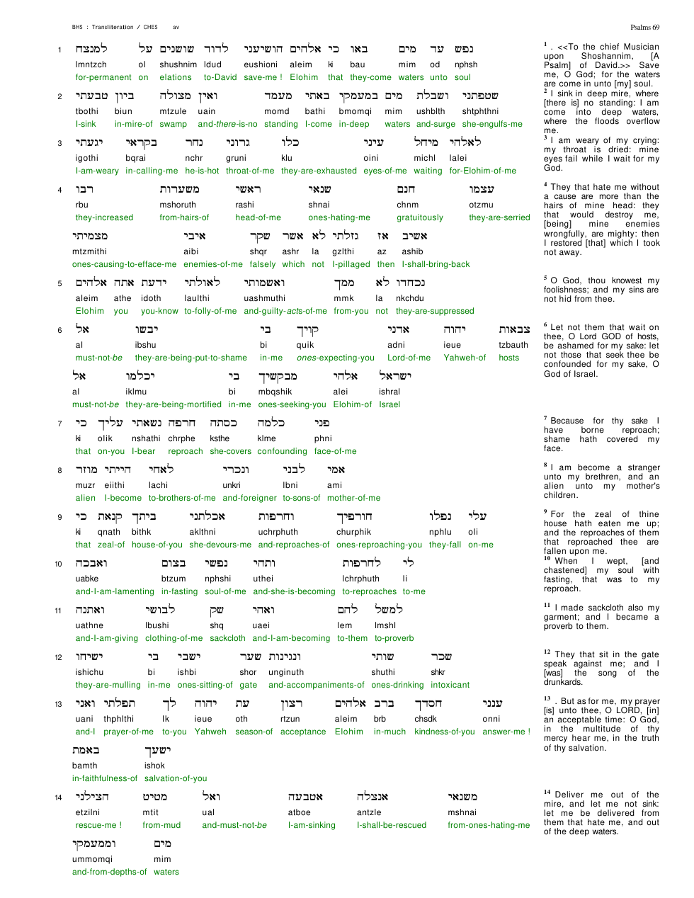19069-The Book Of Psalms Chapter-069 cover