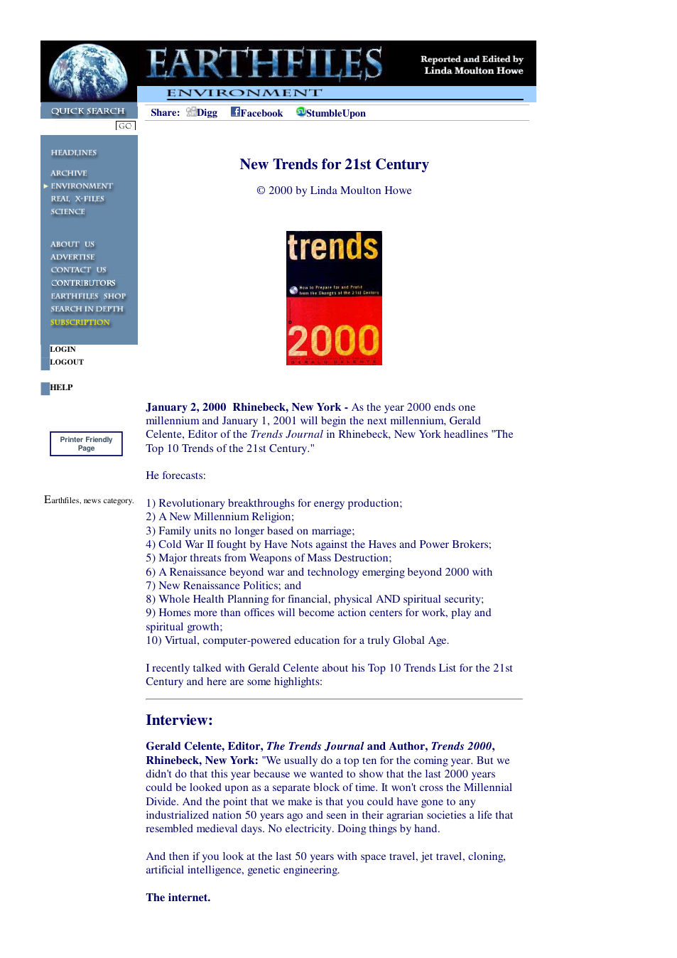 01 02 2000 New Trends for 21st Century cover