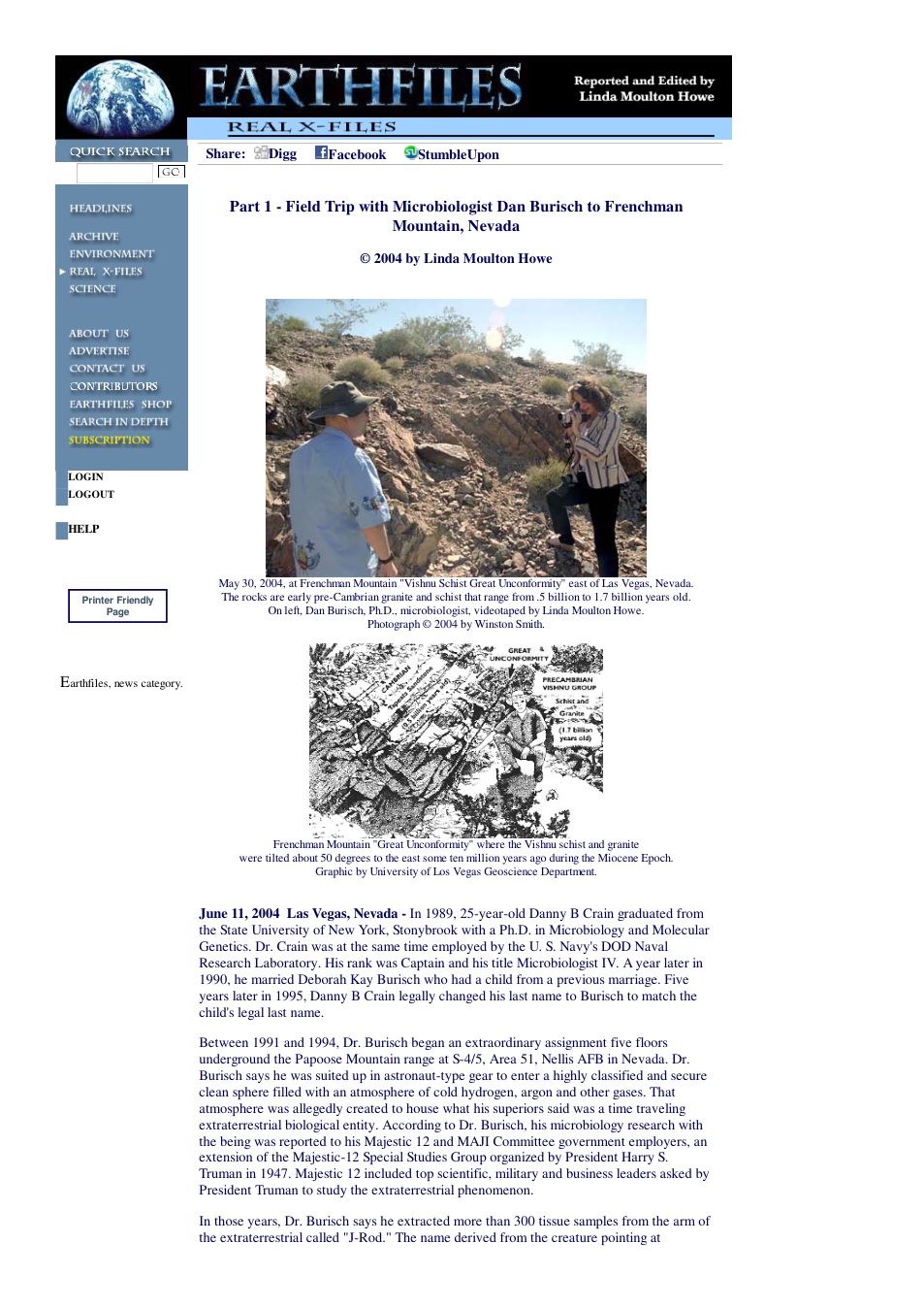 06 12 2004 Part 1 - Field Trip with Microbiologist Dan Burisch to Frenchman Mountain, Nevada cover