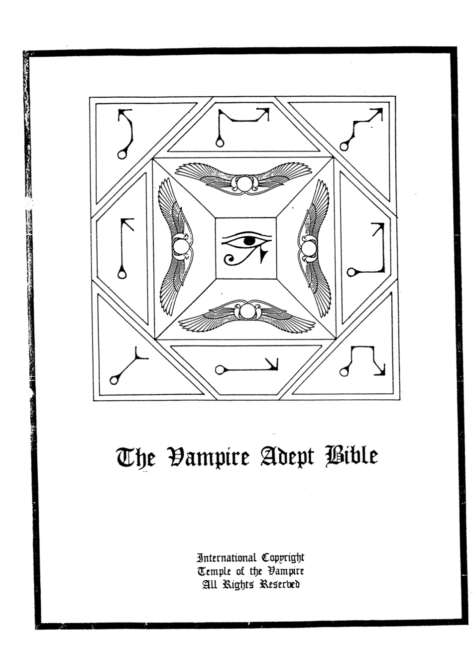 The Vampire Adept Bible cover
