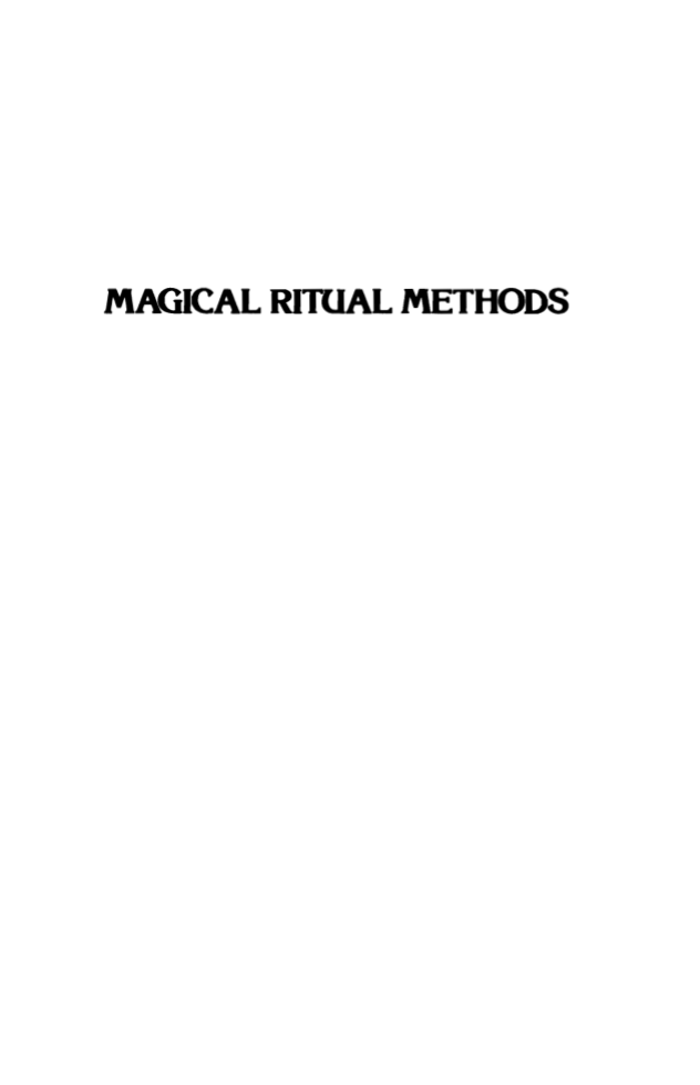 William Gray - Magical Ritual Methods cover