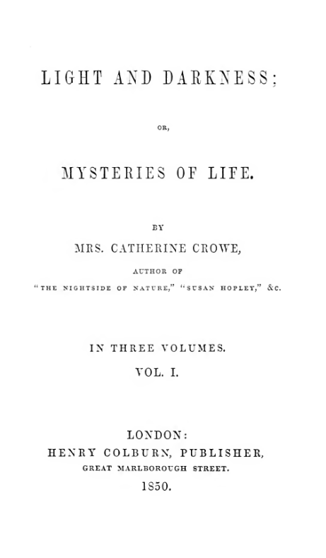 Light and darkness 1 cover