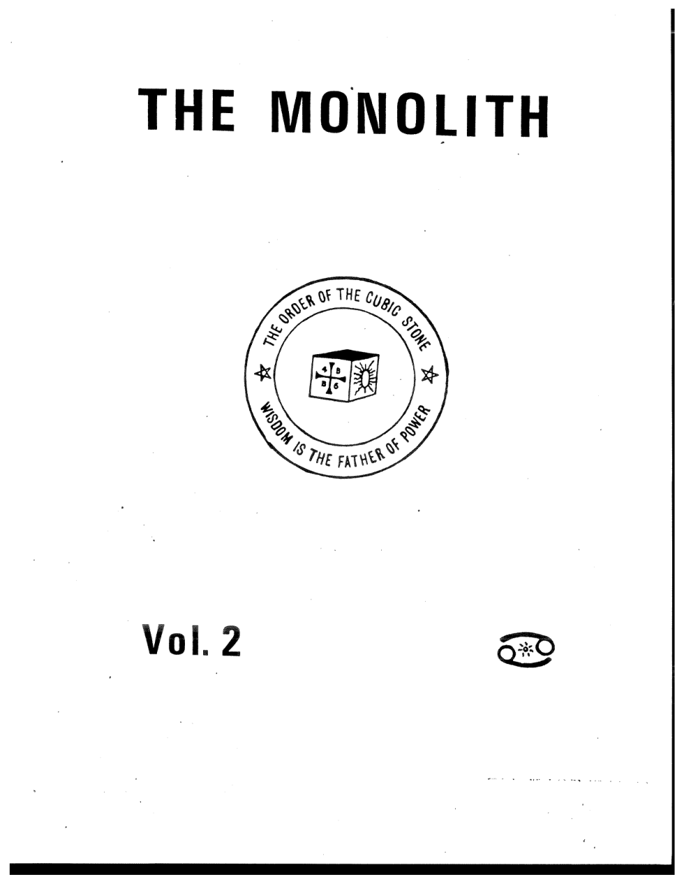 Monolith-vol2-no-01 cover