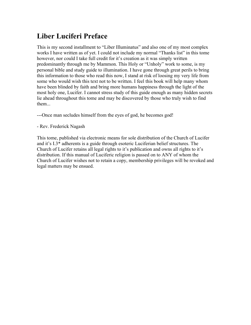 Liber Luciferi Preface cover