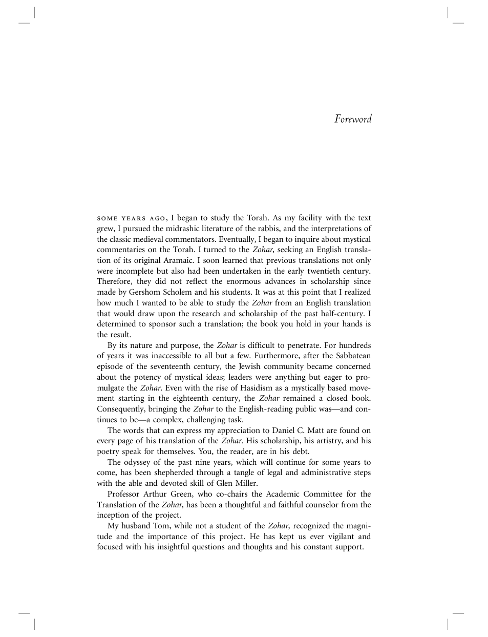 Margot Introduction to the Zohar cover