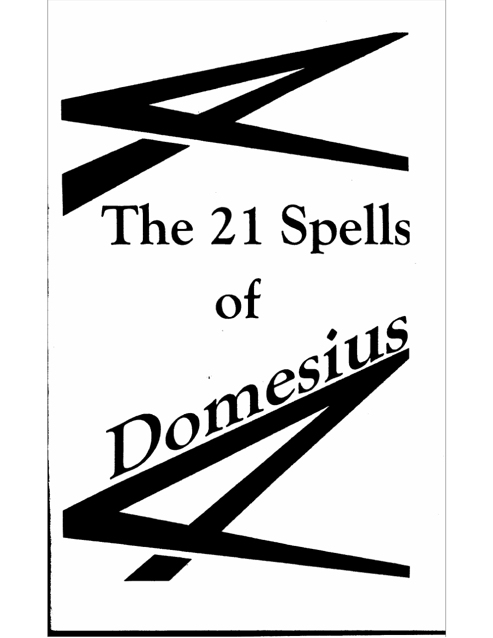 The 21 Spells of Domesius cover