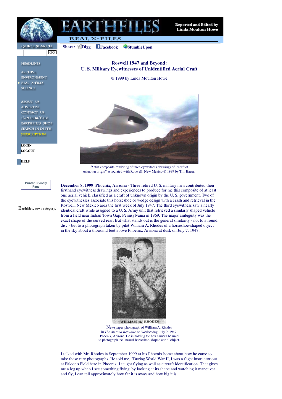 12 10 1999 Roswell 1947 and Beyond U. S. Military Eyewitnesses of Unidentified Aerial Craft cover