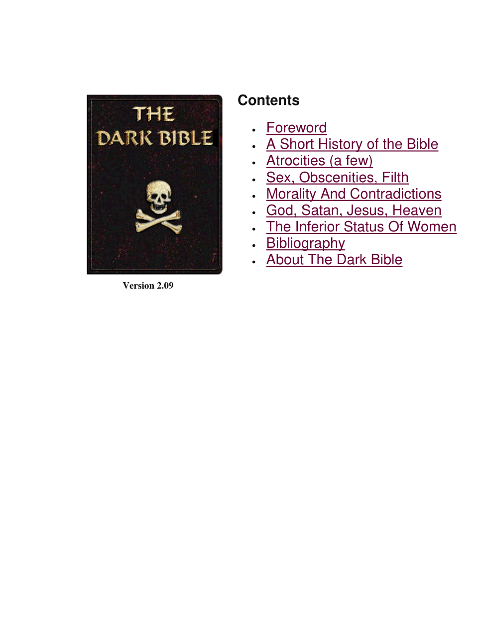 The Dark Bible cover