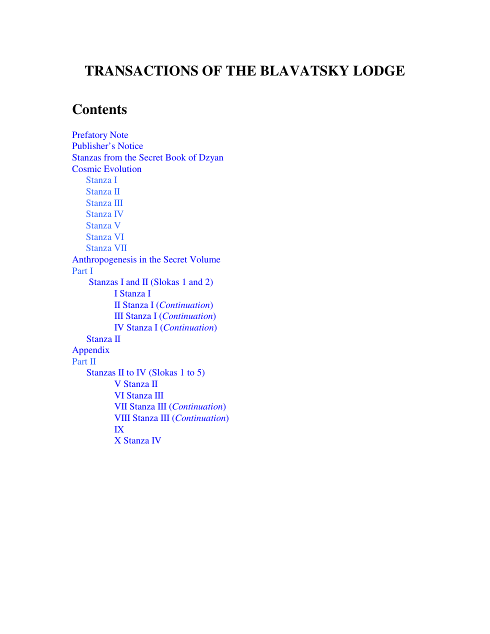 H P Blavatsky - Transactions of the Blavatsky Lodge cover