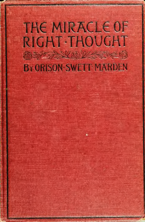 The miracle of right thought cover
