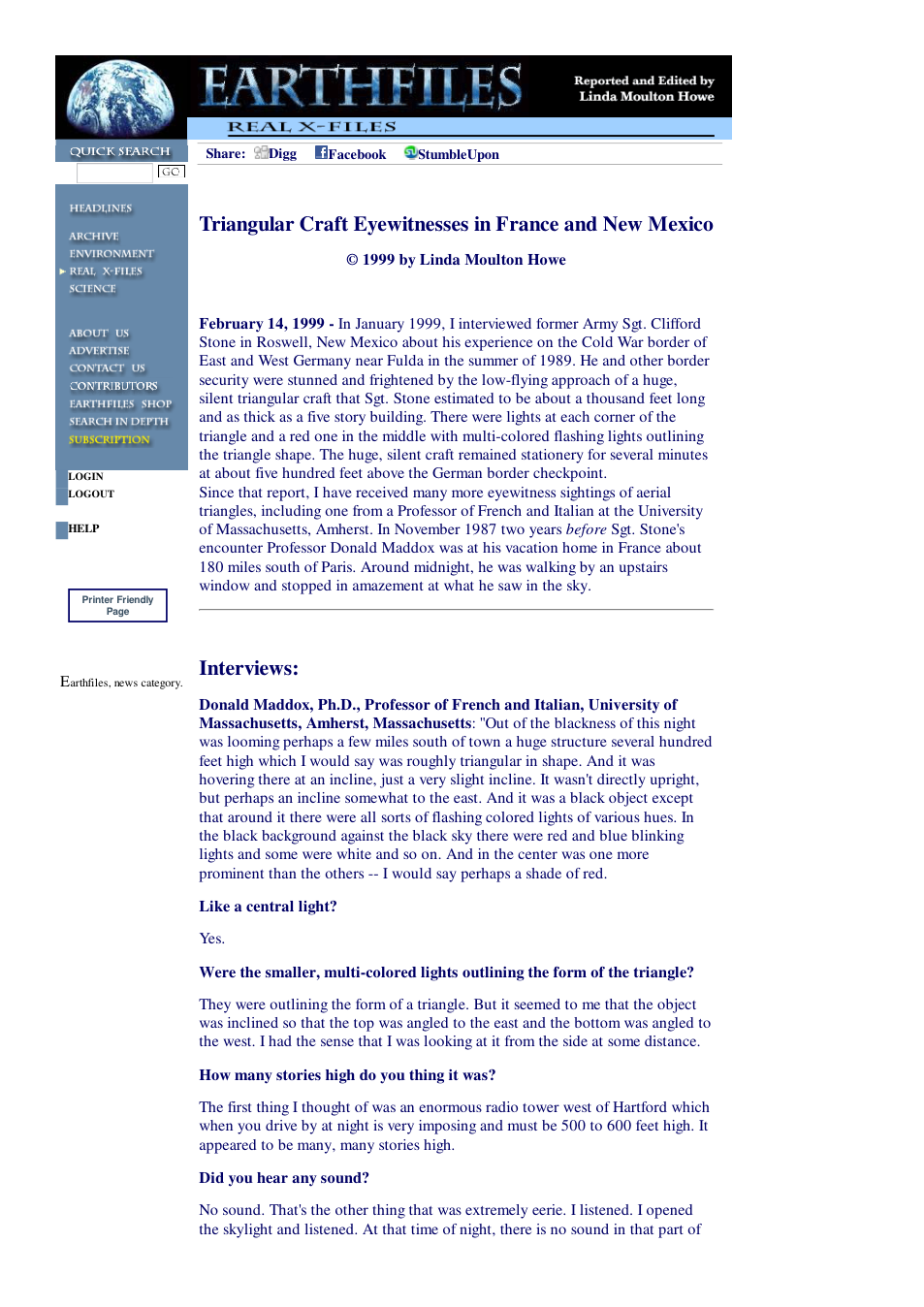 02 14 1999 Triangular Craft -- Eyewitnesses France & New Mexico cover