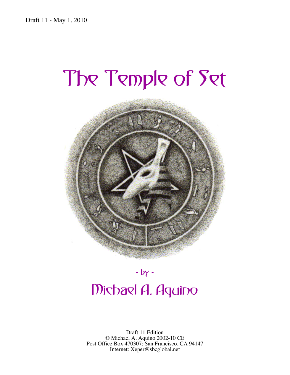 The Temple of Set cover