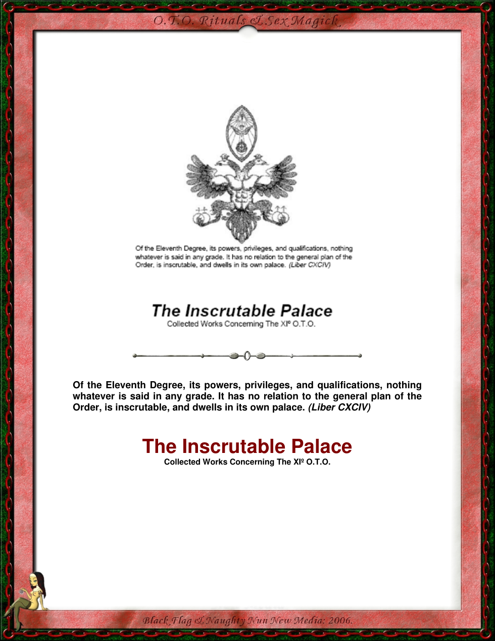 Of the Eleventh Degree, its powers, privileges, and qualifications, nothing cover