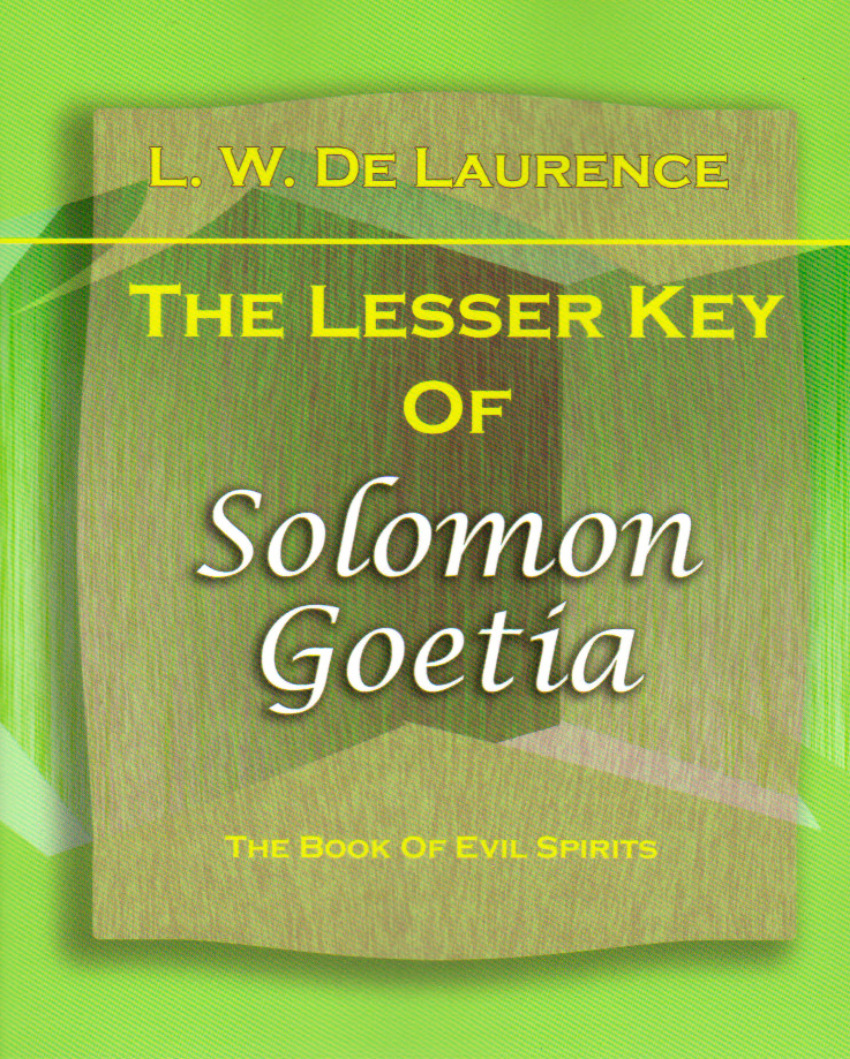 De Laurence - Goetia; Lesser Key of Solomon (Scan) cover