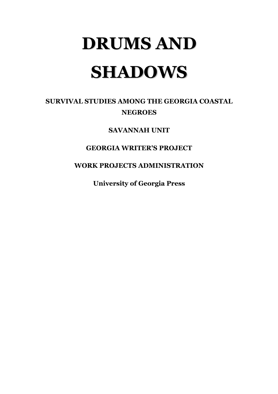 Drums & Shadows - M Granger cover